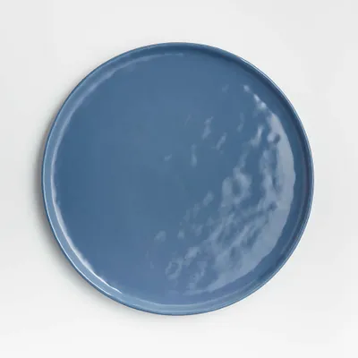 Mercer Denim Blue Round Porcelain Dinner Plate