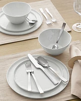 Mercer White Round Porcelain Dinner Plates, Set of 8