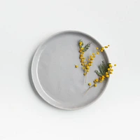 Mercer Grey Round Porcelain Appetizer Plate