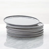 Mercer Grey Round Porcelain Dinner Plate