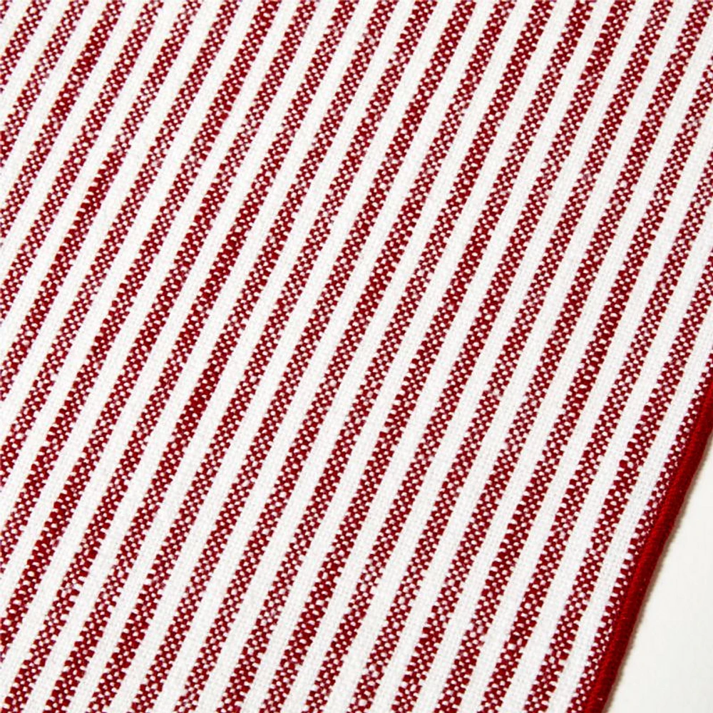 Mercer Merrow-Stitch Red Stripe Runner