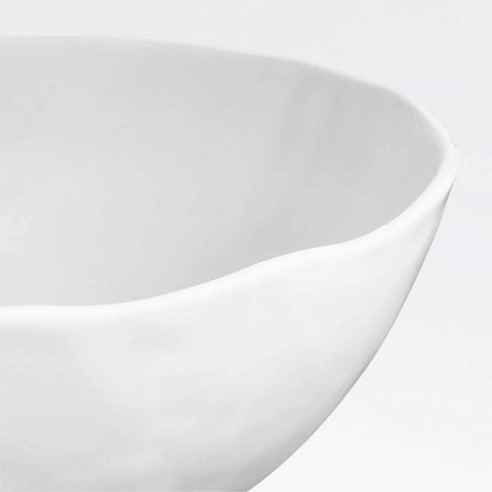 Mercer Matte White Porcelain Low Bowl
