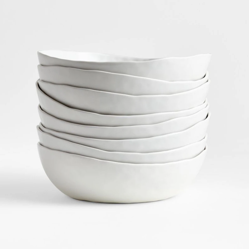 Mercer Matte White Porcelain Low Bowl