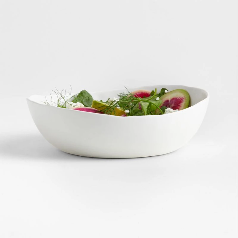 Mercer Matte White Porcelain Low Bowl