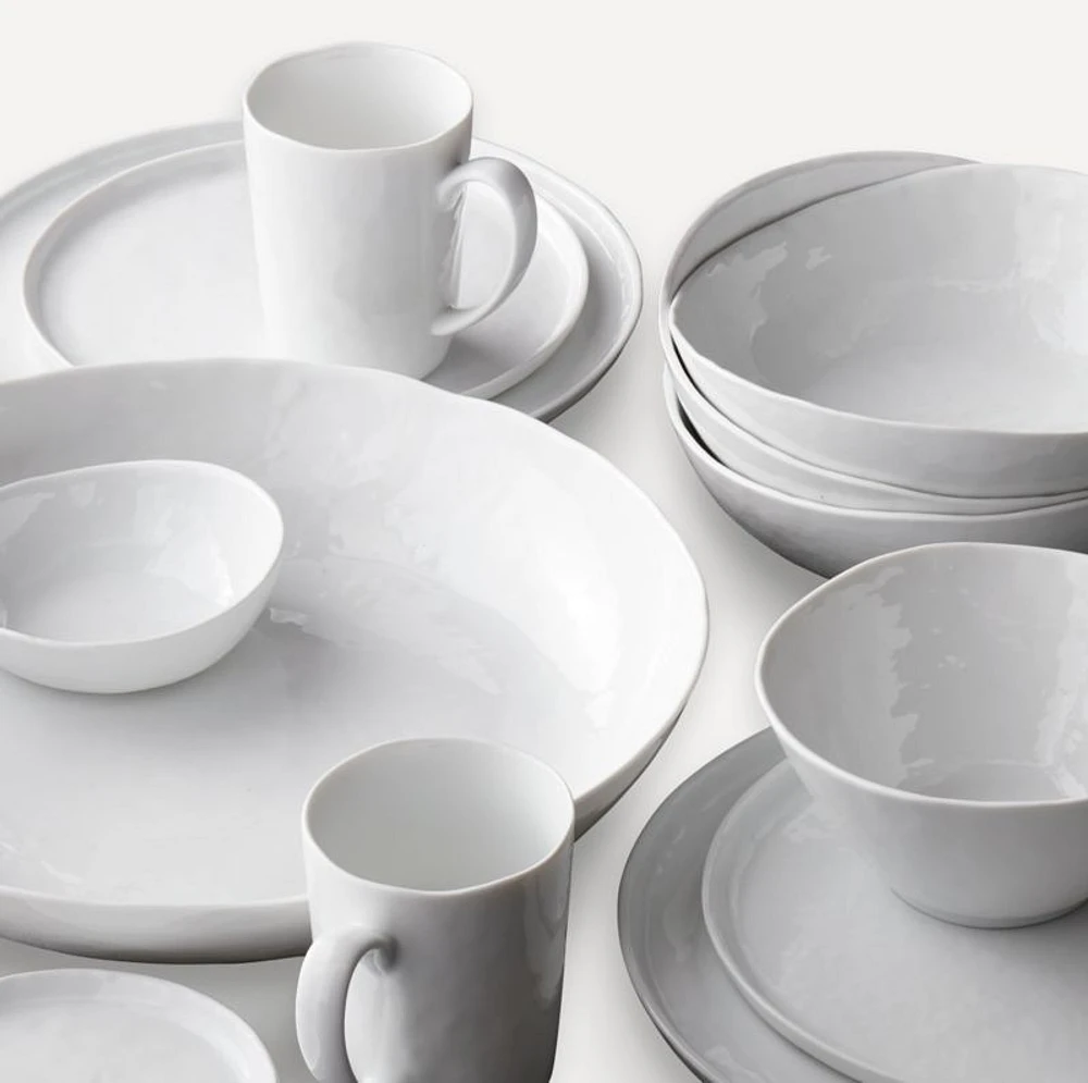 Mercer White Porcelain 5" Mini Bowls, Set of 8