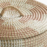 Merchant Rose Woven Hamper with Handles