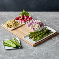 Mercer White Rectangular Porcelain Plate