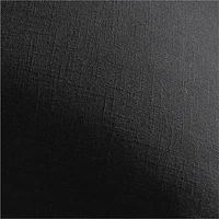 Black 23 Merrow Stitch Organic Cotton Pillow with Feather Insert