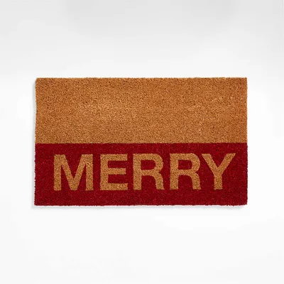 Merry Red Christmas Doormat 18"x30"
