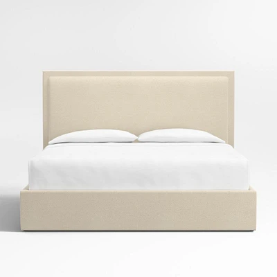Meraux 56" Upholstered King Headboard with Storage Bed Base