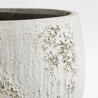 Messina White Textured Indoor/Outdoor Planter 21"x21"
