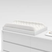 White Wood Baby Changing Table Topper