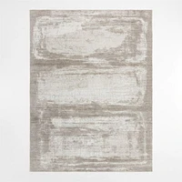 Milano Wool and Viscose Hand-Knotted Brown Rug Swatch 12"x18"
