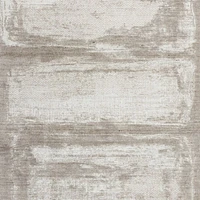 Milano Wool and Viscose Hand-Knotted Brown Rug Swatch 12"x18"