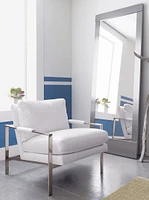 Colby Nickel Floor Mirror