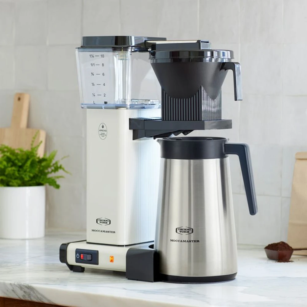 Moccamaster KBGT Thermal Brewer 10-Cup Off-White Coffee Maker