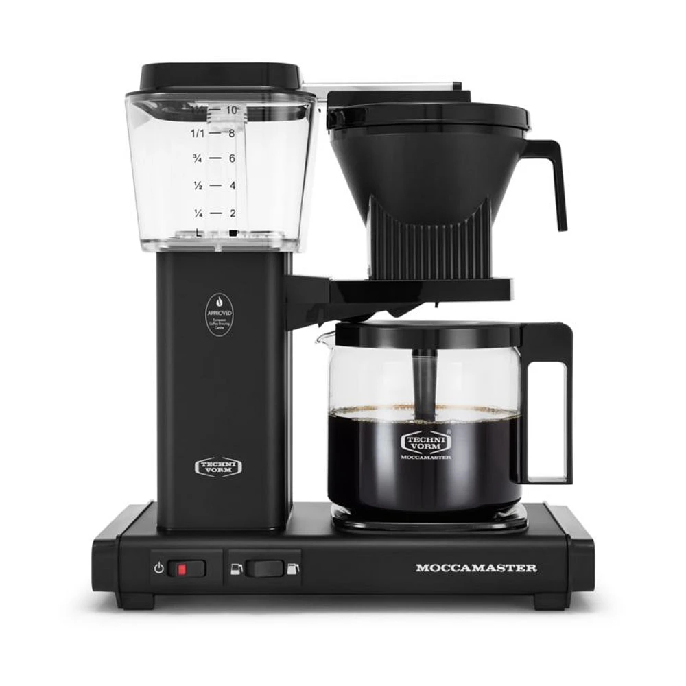 Moccamaster KBGV Select Glass Brewer 10-Cup Matte Black Coffee Maker
