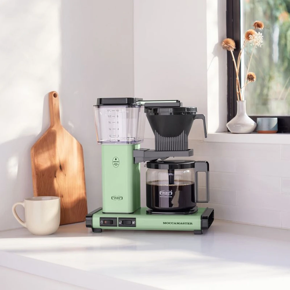 Moccamaster KBGV Select Glass Brewer 10-Cup Pistachio Coffee Maker
