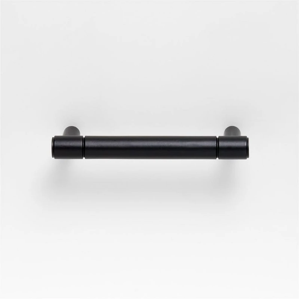 Modern 3" Flat-End Matte Black Cabinet Drawer Bar Pull