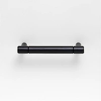 Modern 3" Flat-End Matte Black Cabinet Drawer Bar Pull