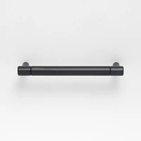 Modern 4" Flat-End Matte Black Cabinet Drawer Bar Pull