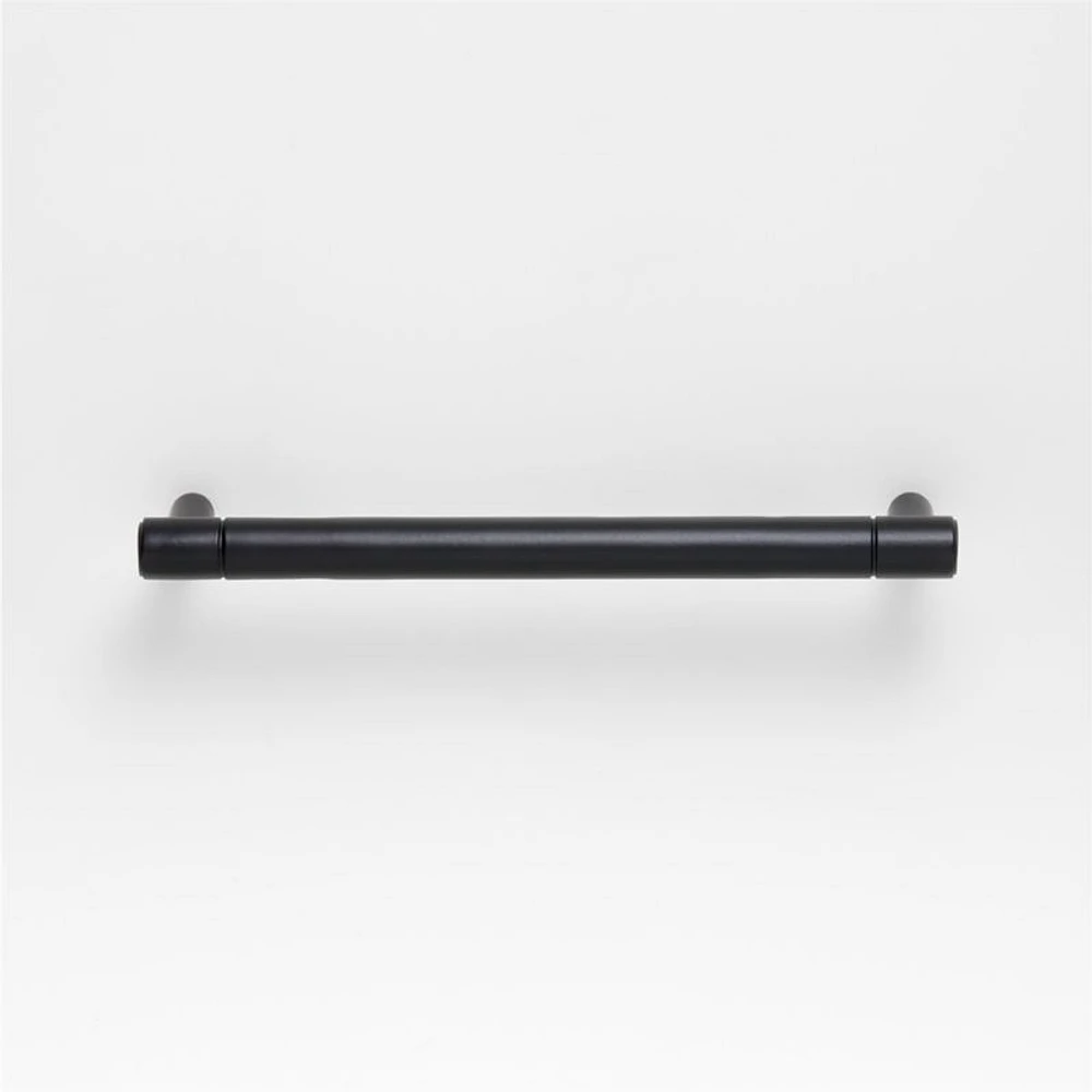 Modern 5" Flat-End Matte Black Cabinet Drawer Bar Pull