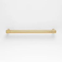 Modern 6" Flat-End Brushed Brass Cabinet Drawer Bar Pull