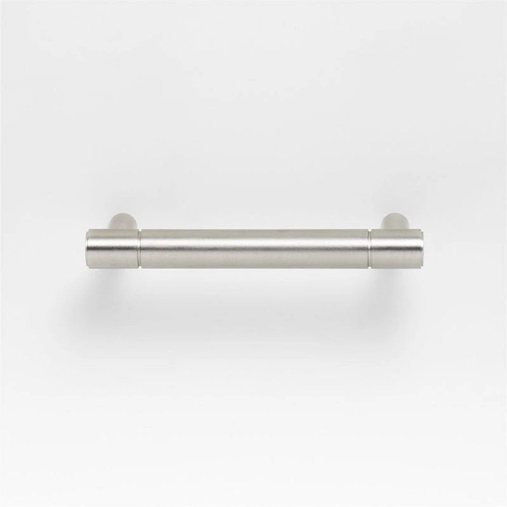 Modern 3" Flat-End Brushed Nickel Cabinet Drawer Bar Pull