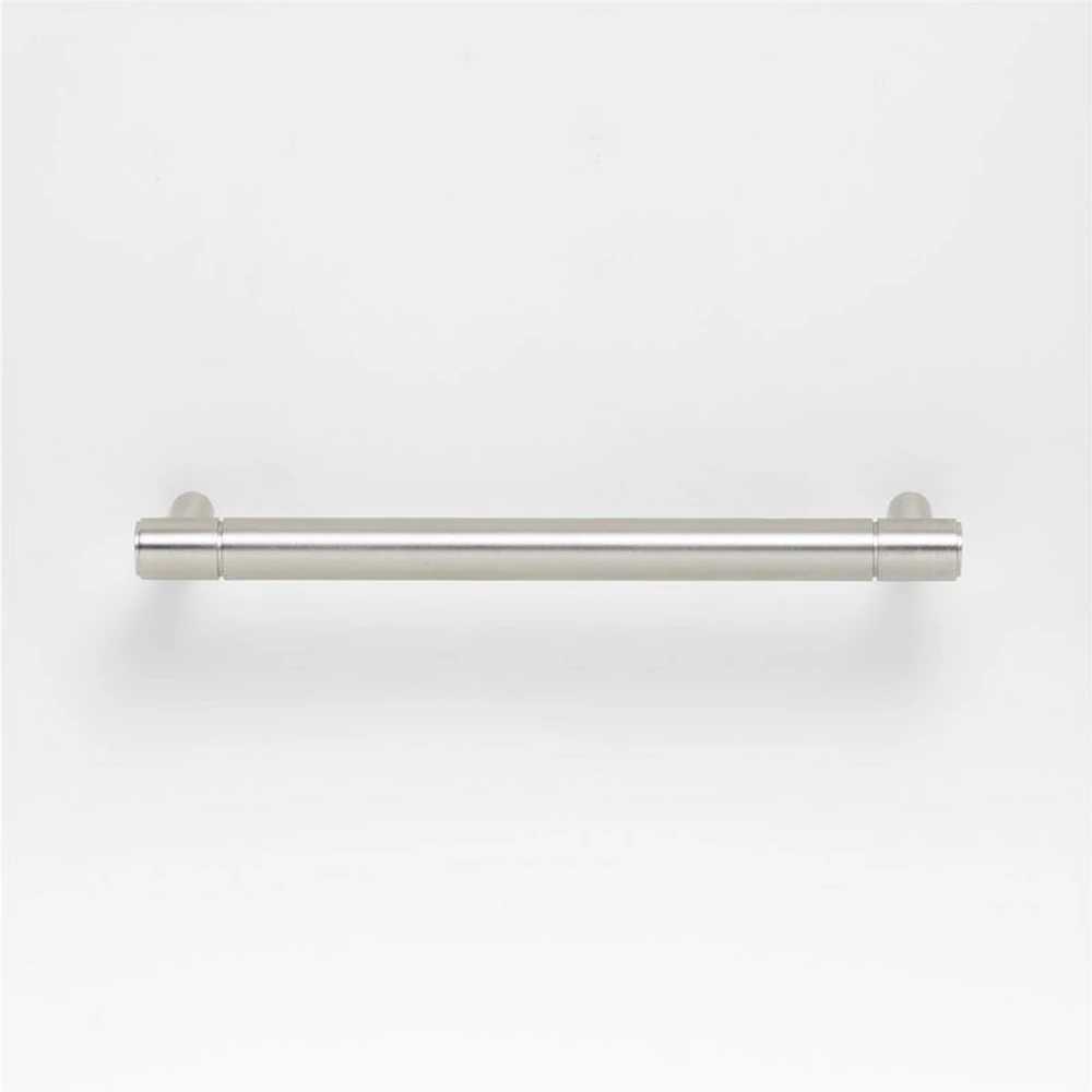 Modern 5" Flat-End Brushed Nickel Cabinet Drawer Bar Pull