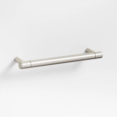 Modern 5" Flat-End Brushed Nickel Cabinet Drawer Bar Pull