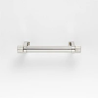 Modern 3" Fluted Polished Chrome Cabinet Drawer Bar Pull