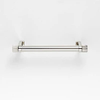 Modern 4" Fluted Polished Chrome Cabinet Drawer Bar Pull