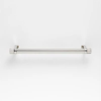 Modern 6" Fluted Polished Chrome Cabinet Drawer Bar Pull