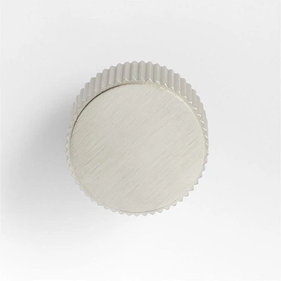 Modern Fluted Brushed Nickel Cabinet Knob