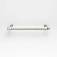 Modern 5" Fluted Brushed Nickel Cabinet Drawer Bar Pull