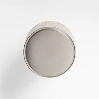 Modern Knurled Brushed Nickel Knob