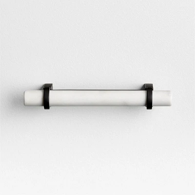 Modern Marble Black Cabinet Drawer Bar Pull 4"