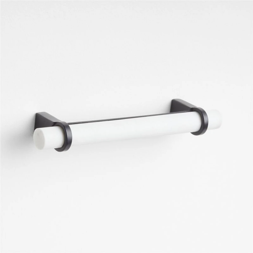 Modern Marble Black Cabinet Drawer Bar Pull 5"