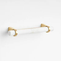 Modern Marble Brushed Brass Cabinet Drawer Bar Pull 5"
