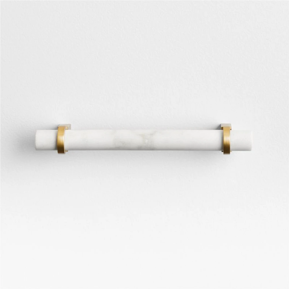 Modern Marble Brushed Brass Cabinet Drawer Bar Pull 5"