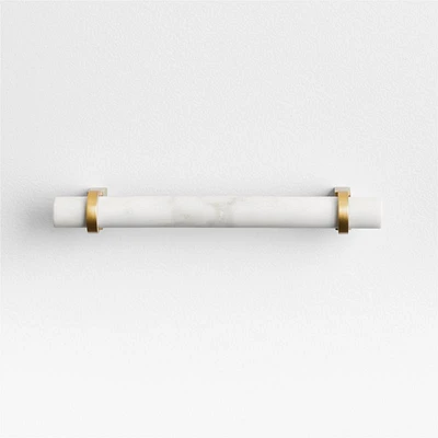 Modern Marble Brushed Brass Cabinet Drawer Bar Pull 5"