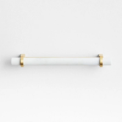 Modern Marble Brushed Brass Cabinet Drawer Bar Pull 6"