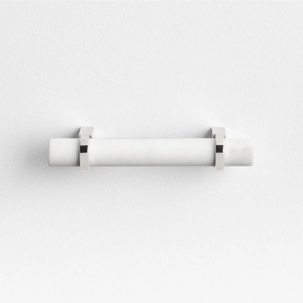 Modern Marble Chrome Silver Cabinet Drawer Bar Pull 3"