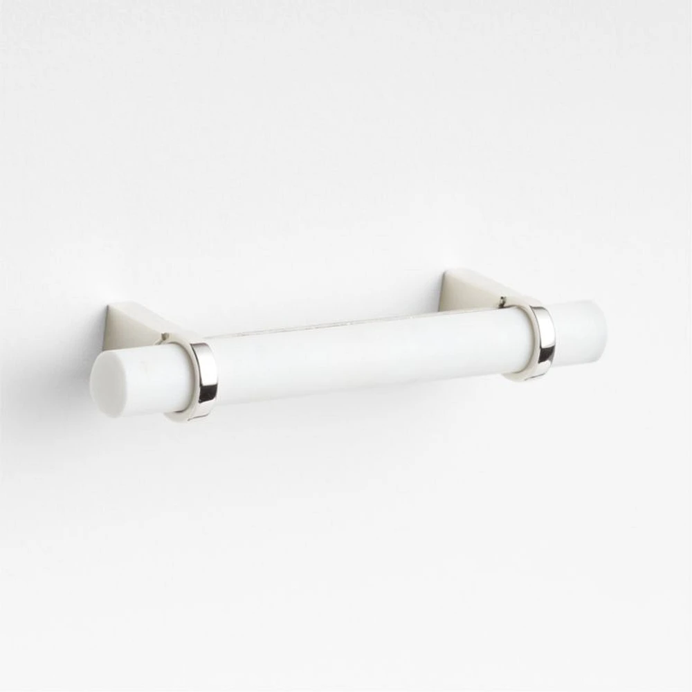 Modern Marble Chrome Silver Cabinet Drawer Bar Pull 4"
