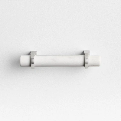 Modern Marble Silver Cabinet Drawer Bar Pull 3"