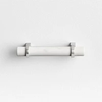 Modern Marble Silver Cabinet Drawer Bar Pull 3"