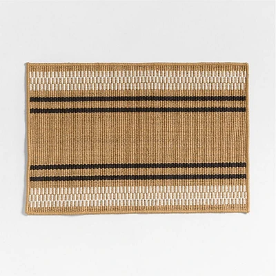 Modern Woven Stripe Indoor/Outdoor Doormat 24"x36"