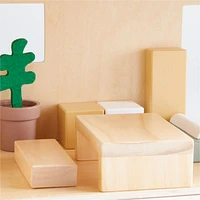Modern Modular Wooden Kids Dollhouse with 20-Piece Furniture Set