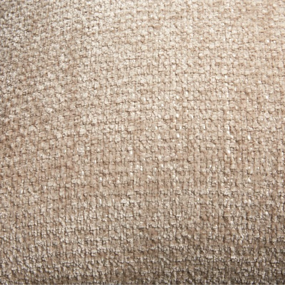 Monarch Chenille 18x18 Natural Taupe Throw Pillow Cover
