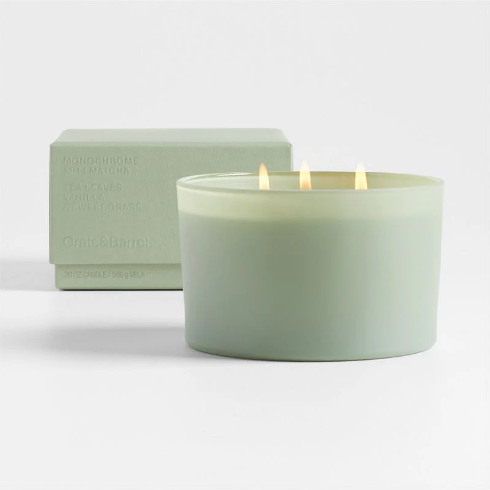 Monochrome No. 14 Matcha -Wick Scented Candle - Leaves